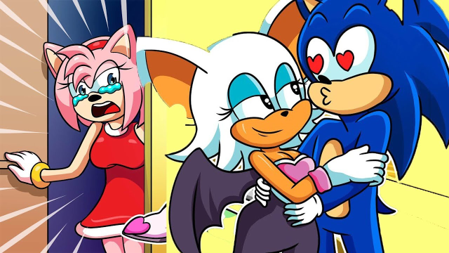 索尼克动画艾米恋爱了索尼克请你不要离开我