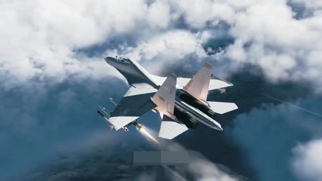 J16战斗机发射鹰击83K反舰导弹_高清1080P在线观看平台_腾讯视频