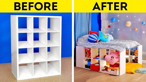 令人惊叹的儿童房间改造装饰技巧，不知道熊孩子能维持几天！