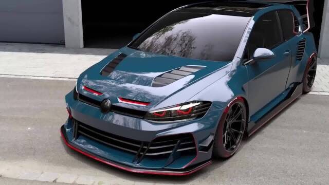 大众高尔夫7喷火器