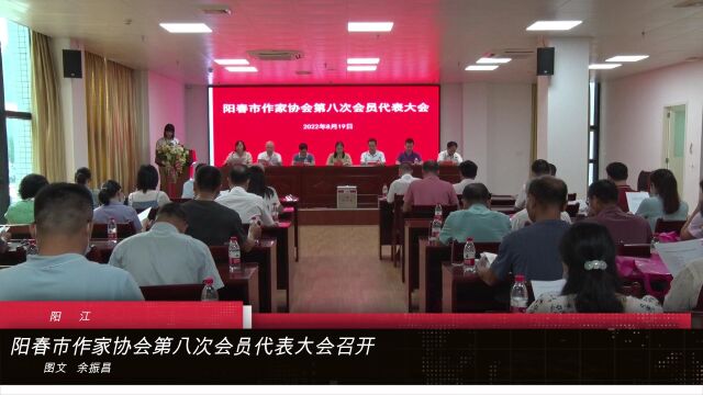 阳春市作家协会第八次会员代表大会召开