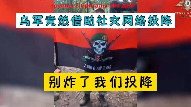 乌克兰军队使用社交网络向顿涅茨克炮兵投降:别炸了我们投降