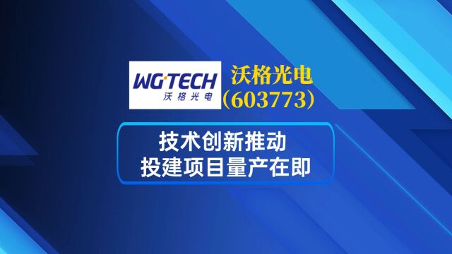 沃格光电:技术创新推动 投建项目量产在即