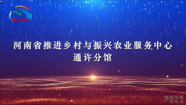 微视百科:河南省推进乡村与振兴农业服务中心通许分馆微视百科