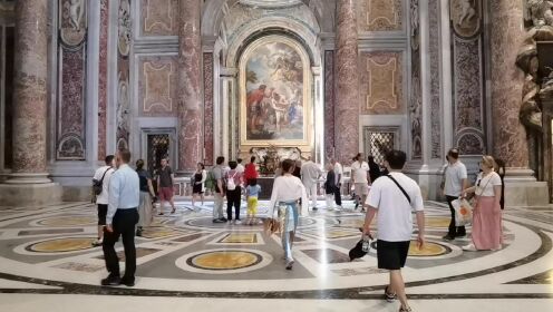 梵蒂冈城游览，17-7-2022，导游解说 ；大卫，摄影 ；大树