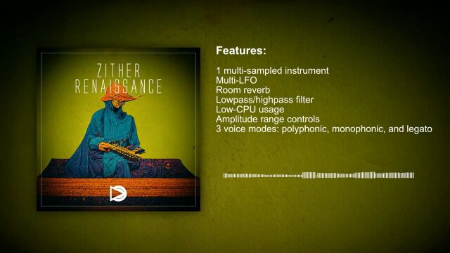 Zither Renaissance Free VST VST3 AU virtual instrument