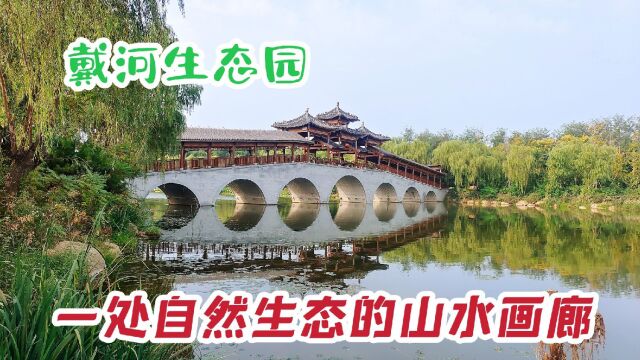 戴河生态园,亭台、廊桥、楼阁,秦皇岛市一道“山水画廊”