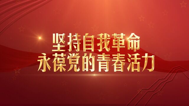 理论微课 365:坚持自我革命 永葆党的青春活力