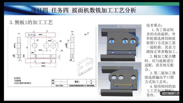 摇面机数铣加工工艺分析