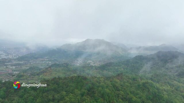 航拍铅山:云雾飘渺永平铜矿