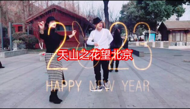 新年里来跳新疆舞:许云与红云跳的《天山之花望北京》!