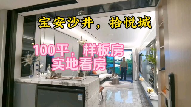 深圳宝安拾悦城,100平样板房,一镜到底,实地看房#华致信地产#深圳宝安新房