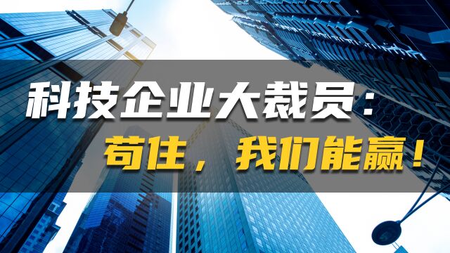 科技企业大裁员:苟住,我们能赢!