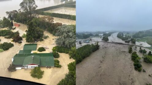 新西兰进入国家紧急状态！飓风袭击致多地发生洪水，近22万人断电
