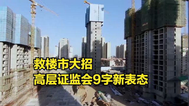 救楼市大招,高层证监会9字新表态:不动产私募投资基金