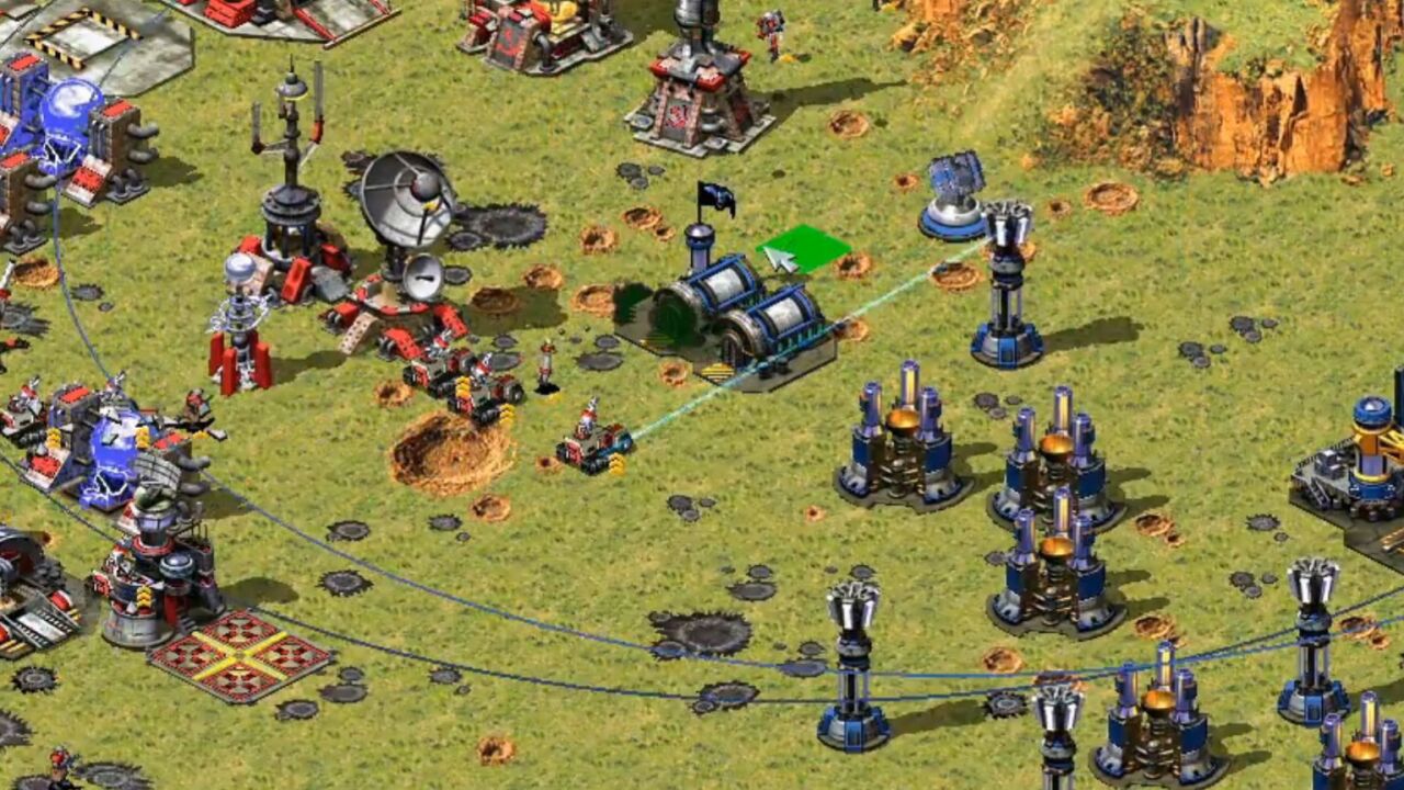 红警,敌人又在秀尤里改,这一次,我们用光棱塔连连看对付他!