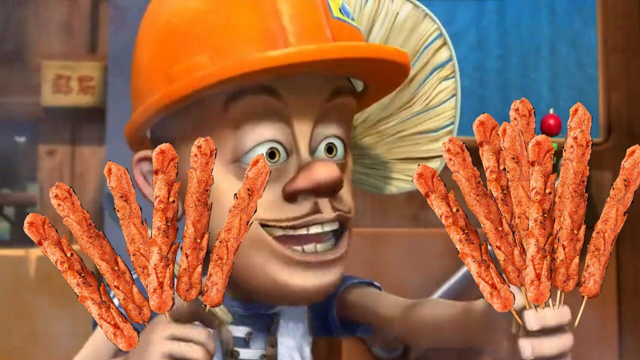 四川方言:光头强卖烤肠成烧烤仙人?搞笑配音笑得脑壳痛