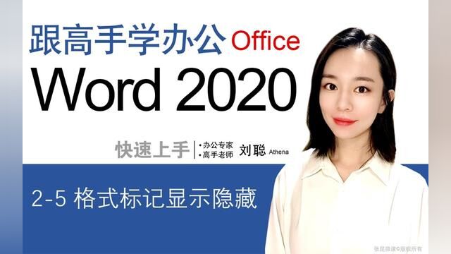 Word 2019 从入门到精通 25 格式标记显示隐藏