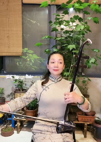 我很喜欢今天这身旗袍#二胡#民族乐器#二胡演奏#传承文化