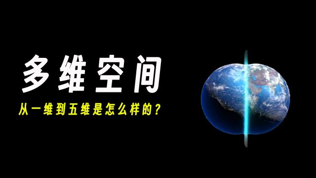 从一维到五维,究竟是怎么样的?