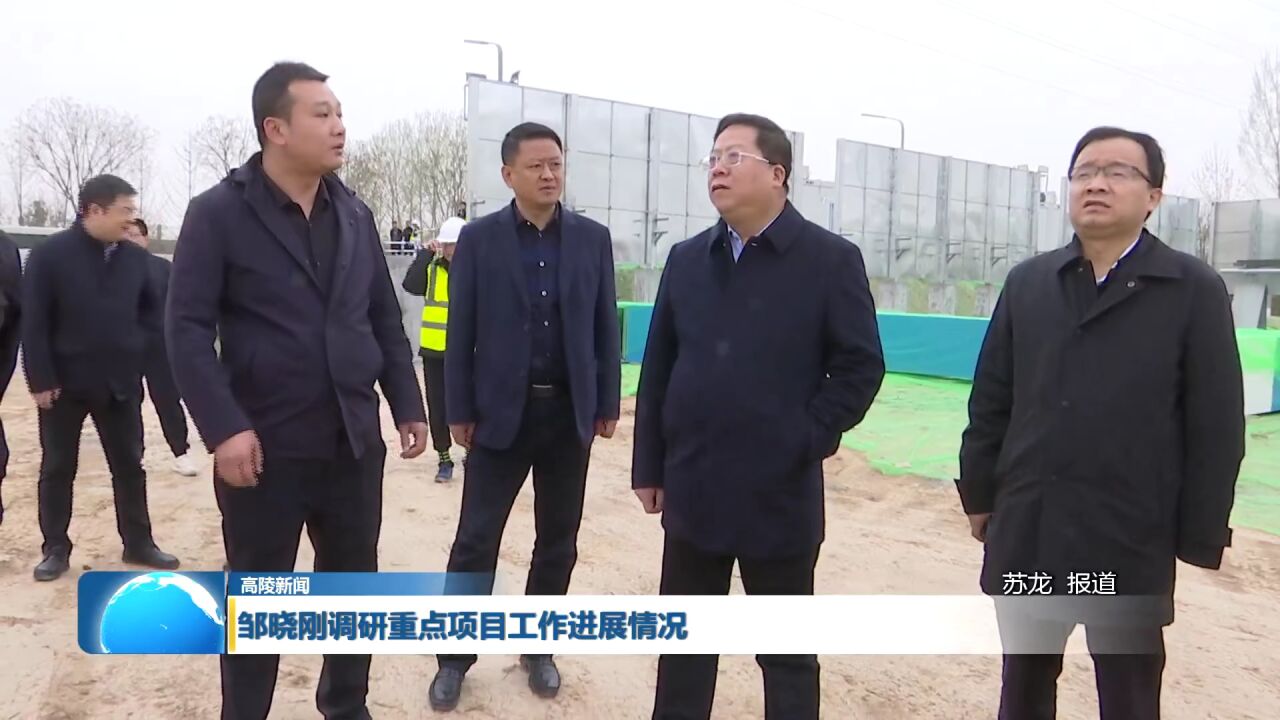 区长邹晓刚调研高陵区重点项目工作进展情况