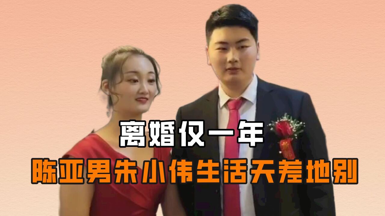 陈亚男后悔离婚?分开仅一年,陈亚男朱小伟生活天差地别