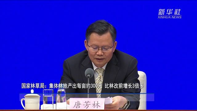 国家林草局:集体林地产出每亩约300元 比林改前增长3倍多