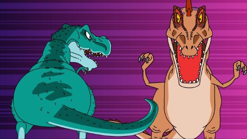 恐龙大作战-霸王龙对战南方巨兽龙