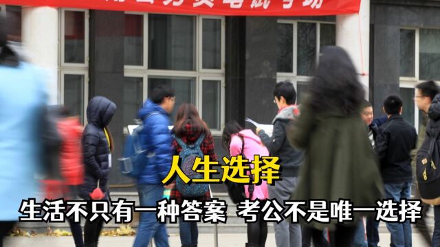 如果所有人都去考公考编,都去当警察做医生,那谁来开旋转木马呢