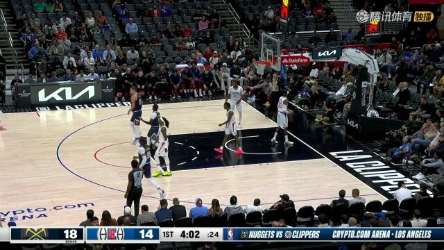2023/24赛季NBA季前赛：掘金 VS 快船 全场回放