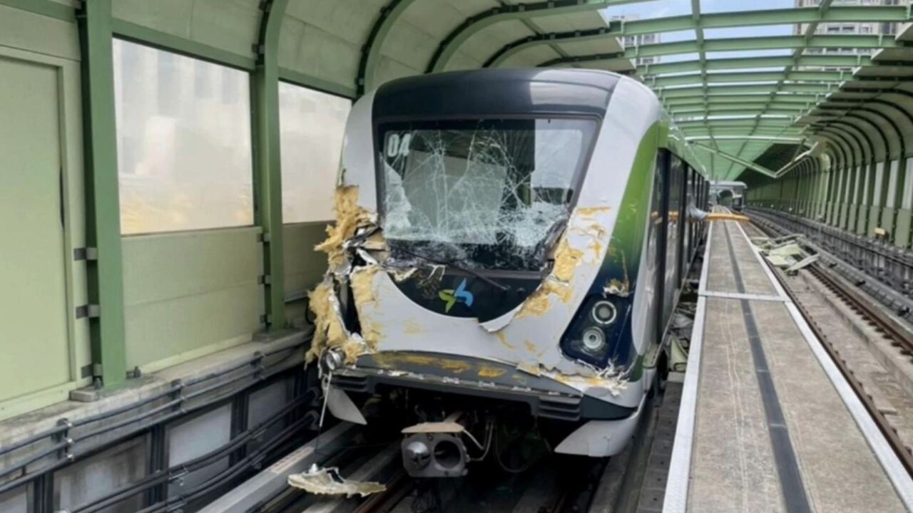 台湾地铁发生重大事故:吊车钢梁砸穿车体 已致1死8伤