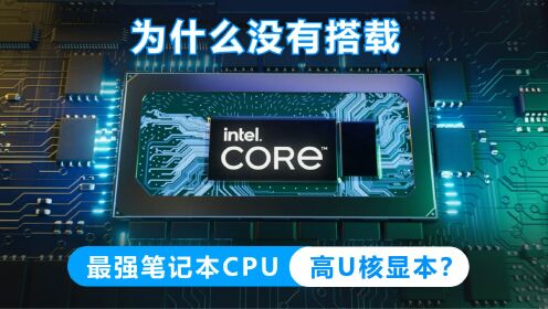 笔记本CPU规格与性能直追台式机旗舰U，为什么没有最强笔记本CPU的纯核显本？