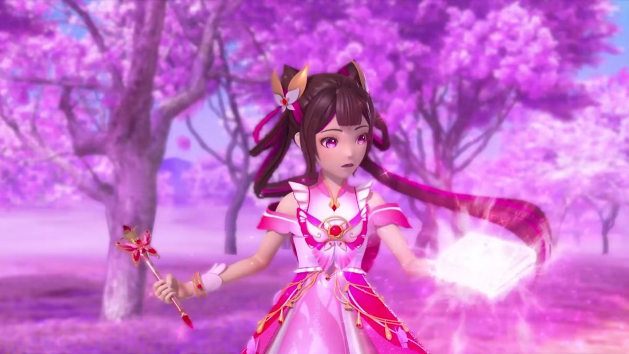 桃子变身花语星卡师,开启奇妙旅程!