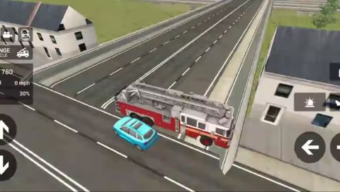 消防车模拟器，灭火飞行模式