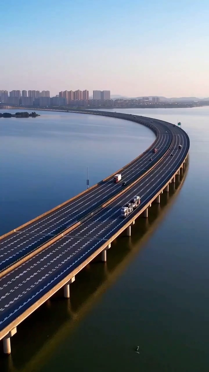 武汉后官湖特大桥美景