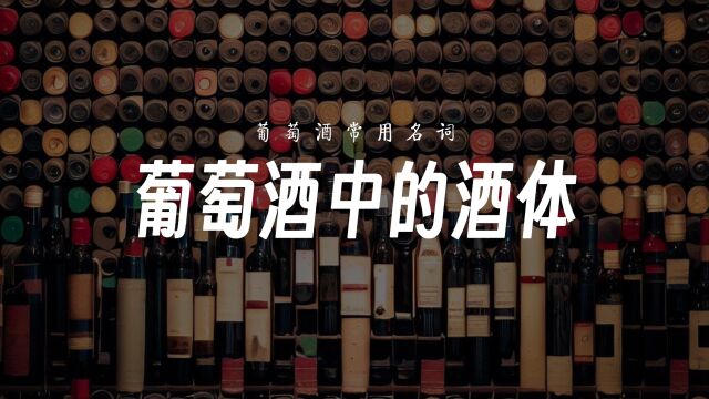 葡萄酒中的酒体二