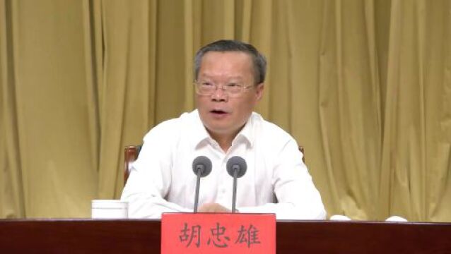 胡忠雄:坚持真帮实扶真蹲实驻真抓实干 为夯实基层基础筑牢战斗堡垒作出新贡献