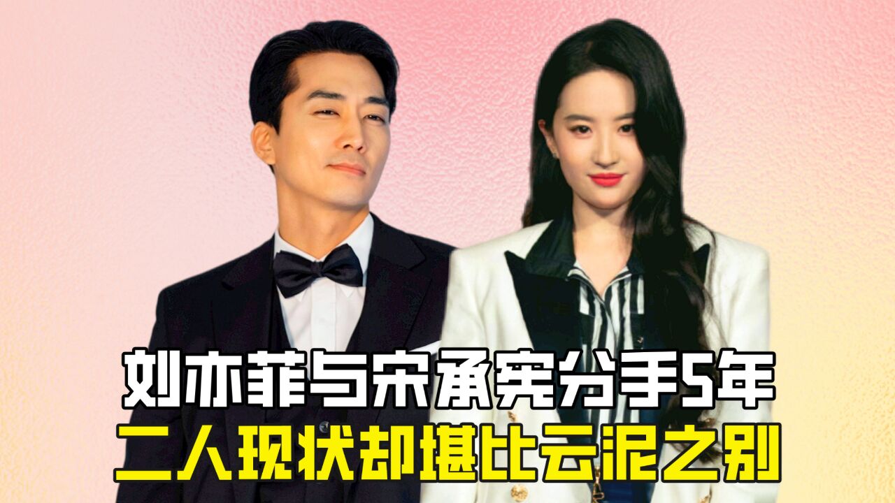 刘亦菲与宋承宪分手5年,二人现状却堪比云泥之别?