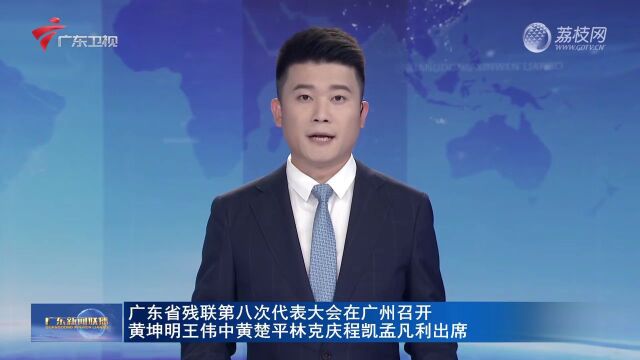 广东省残联第八次代表大会在广州召开 黄坤明王伟中黄楚平林克庆程凯孟凡利出席