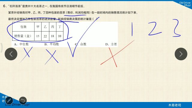 6中考区分统计学中的中位数、平均数、众数、方差等基本概念