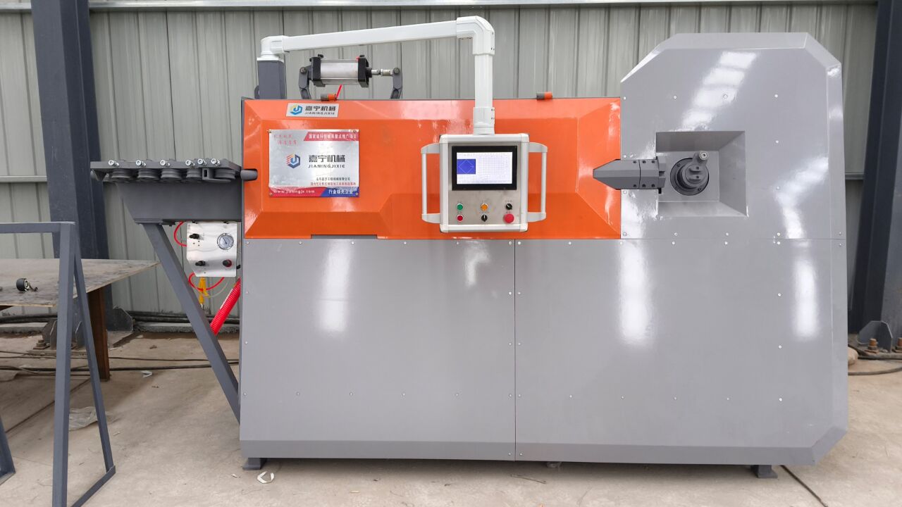 全自动钢筋弯箍机现场安装调试