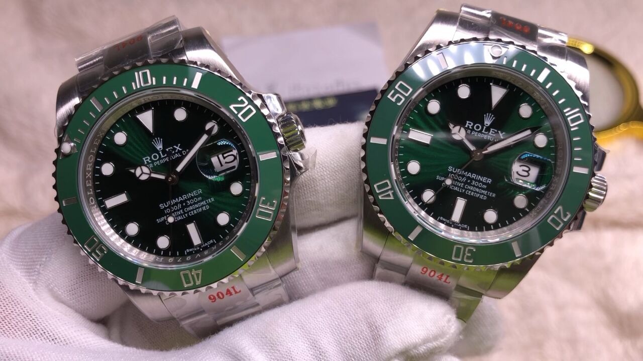 绿水鬼圈口表盘细节新旧版对比#奢侈品#机械表#时尚名表#名表