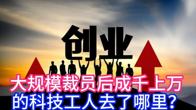 大规模裁员后成千上万的科技工人去了哪里?