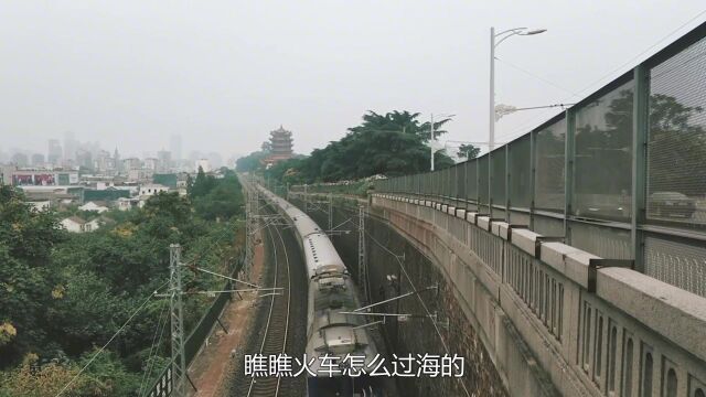 中国唯一的“海上铁路”,瞧瞧火车怎么过海的?看完不得不佩服