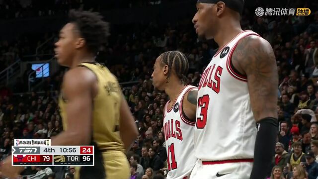 2023/24赛季NBA季中锦标赛小组赛：公牛 VS 猛龙 全场回放
