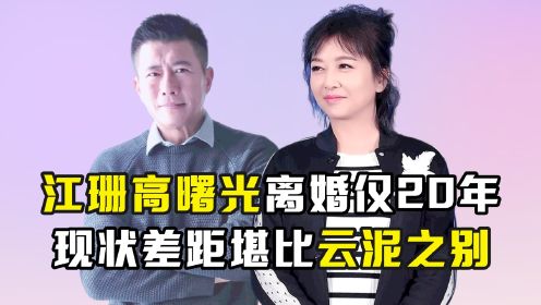 离婚仅仅20年，江珊与高曙光如今的人生境遇，到底有何不同？