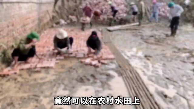 越南人搭建农村自建房基础,建造过程真的与众不同,简直太奇葩了