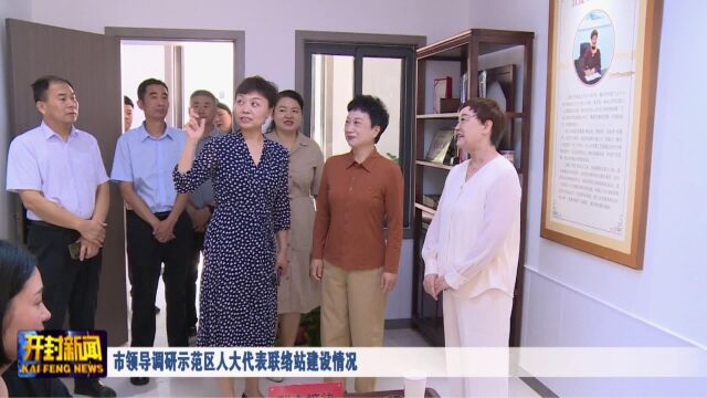 市领导调研示范区人大代表联络站建设情况