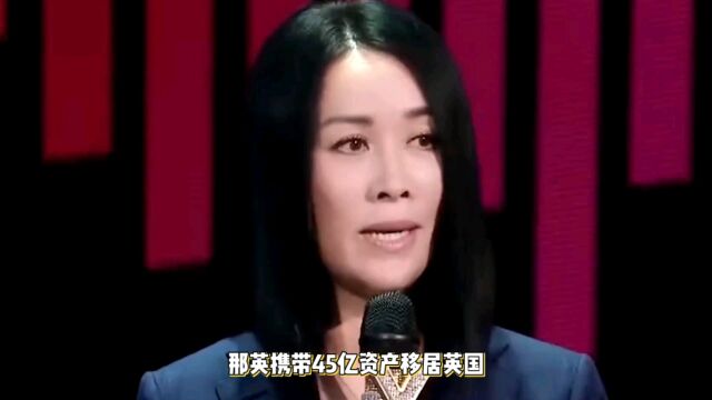 那英携带45亿资产移居英国,有人认为:是这个时代最大的悲哀