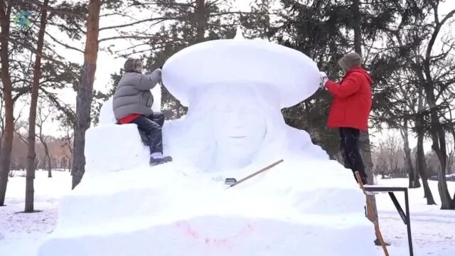 来看大学生们创作的雪雕能有多超前!